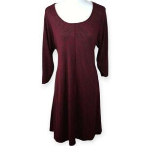 MOTHERHOOD MATERNITY BURGUNDY DRESS SZ.XL EUC